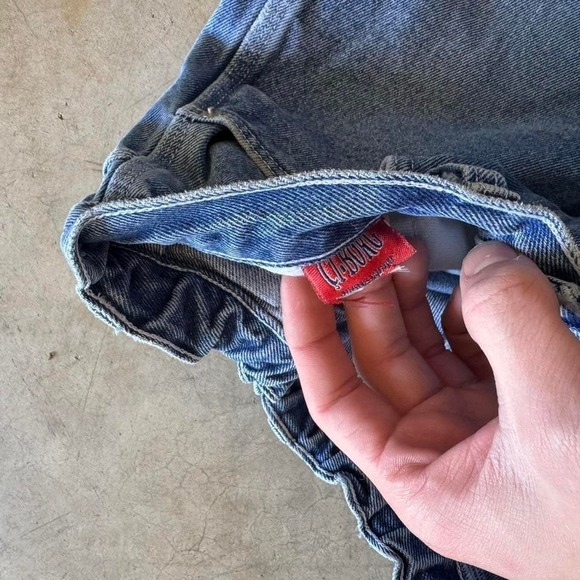 Baggy Cyborg Carpenter Wide Leg Jnco Styl Denim Y2k Vintage Jeans - 28" - Picture 8 of 8